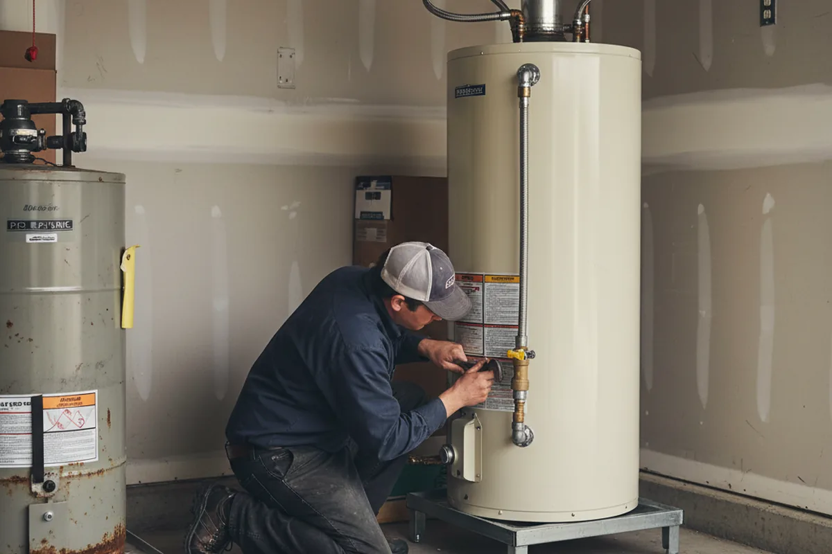 Water heater and shutoff valve replacement in Clermont