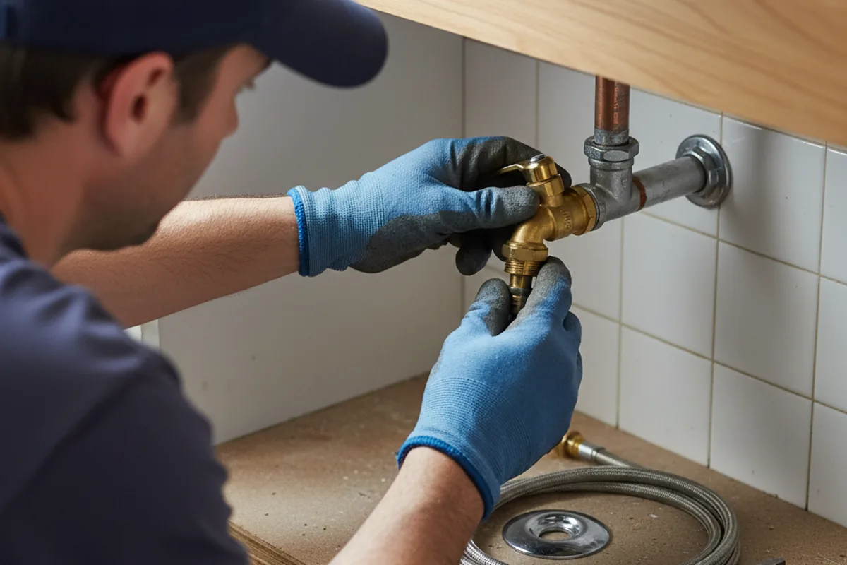 Shutoff valve and fitting work during Emergency Plumbing in Clermont